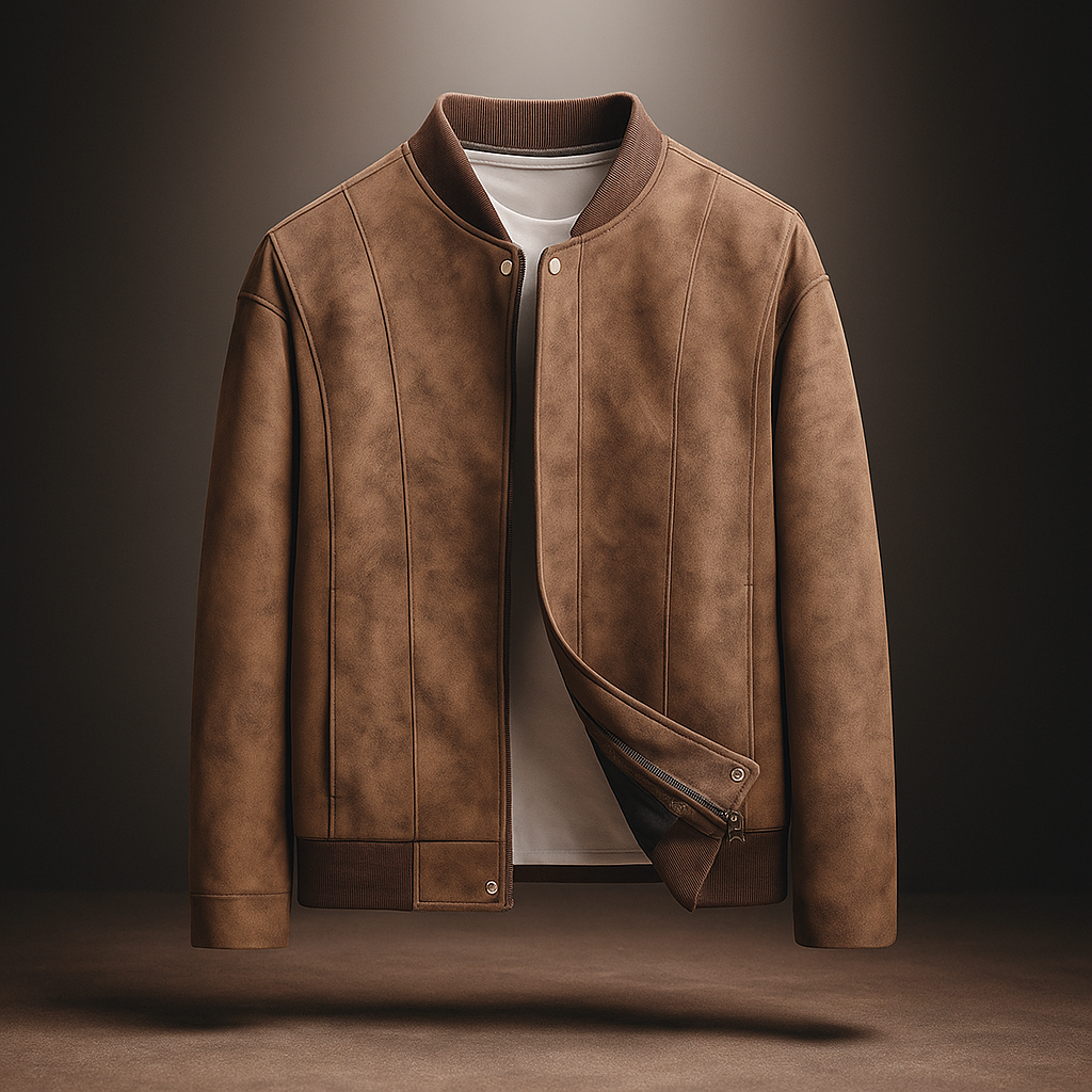 DUCHÊNE BORDEAUX™ | BLOUSON AVIATEUR RAFFINÉ