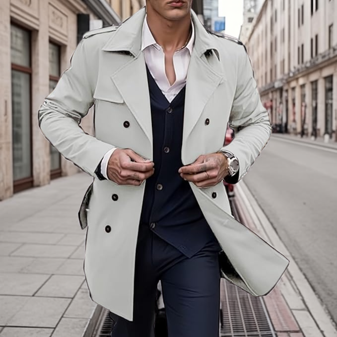 GÓRSKI KRAKÓW™ | ELEGANCKI PŁASZCZ MĘSKI O KONTROLOWANEJ FORMIE