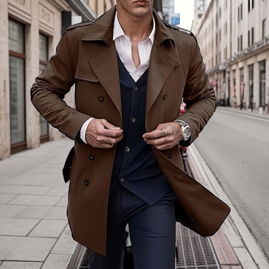 GÓRSKI KRAKÓW™ | ELEGANCKI PŁASZCZ MĘSKI O KONTROLOWANEJ FORMIE