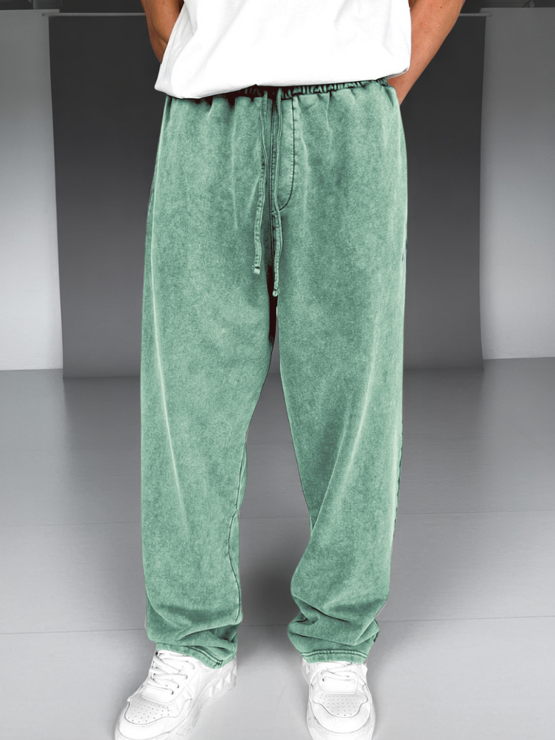 DUCHÊNE BORDEAUX | PANTALON DÉLAVÉ À CORDON