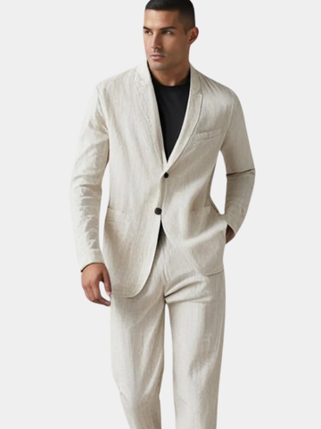 DUCHÊNE BORDEAUX™ | ENSEMBLE EN LIN ÉLÉGANT