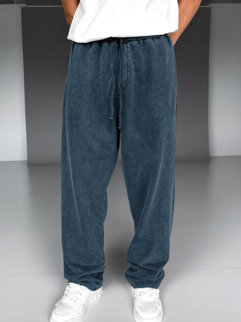 DUCHÊNE BORDEAUX | PANTALON DÉLAVÉ À CORDON