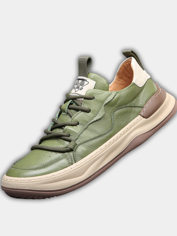 DUCHÊNE BORDEAUX™ | BASKETS EN CUIR VÉRITABLE ITALIEN