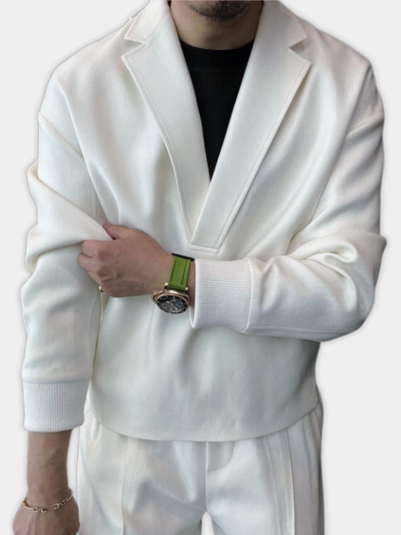 DUCHÊNE BORDEAUX™ | ENSEMBLE ÉLÉGANT À COL OUVERT