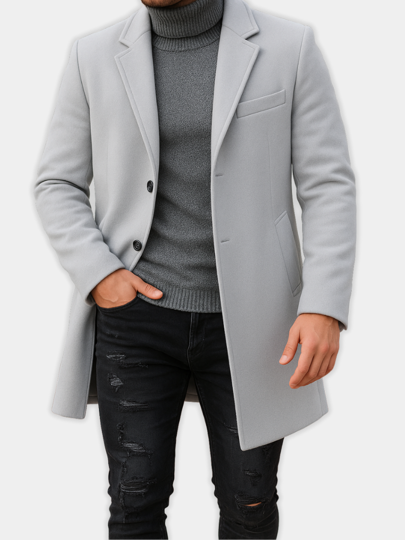 DUCHÊNE BORDEAUX™ | MANTEAU LONG ÉLÉGANT
