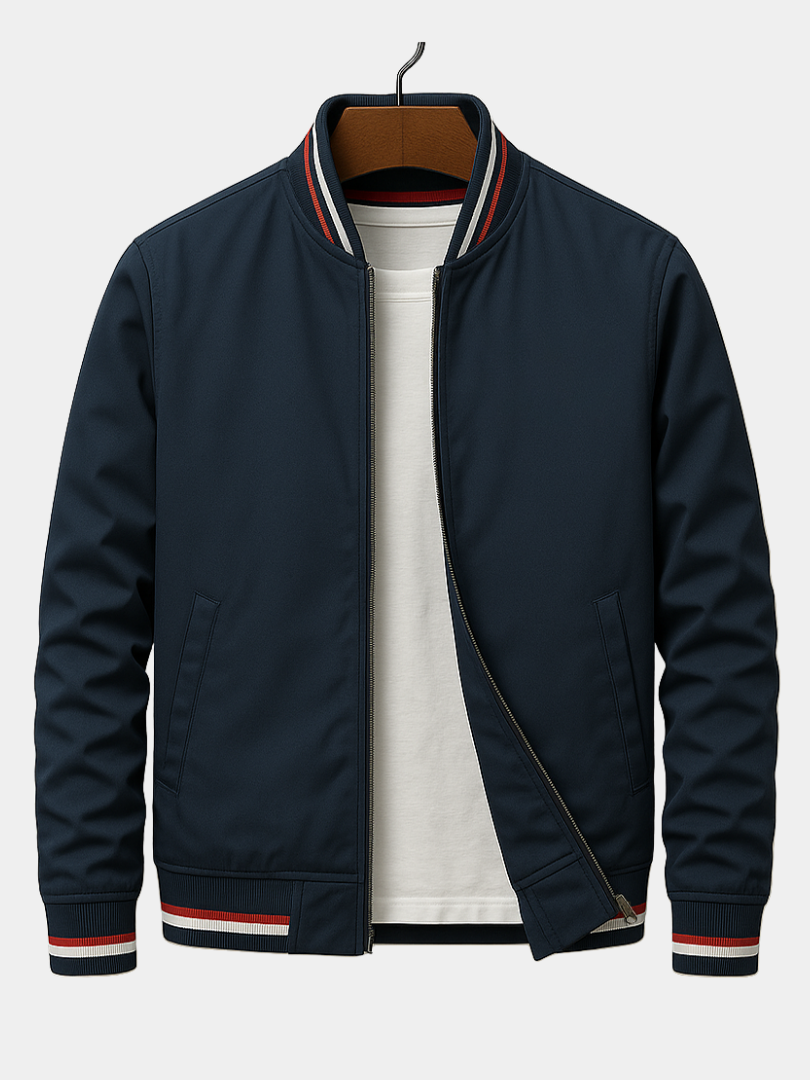 DUCHÊNE BORDEAUX™ | VESTE BOMBER ÉLÉGANTE À RAYURES