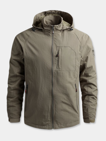 GÓRSKI KRAKÓW™ | KURTKA TECHNICZNA NA ZAMEK Z UPORZĄDKOWANYM KAPTUREM