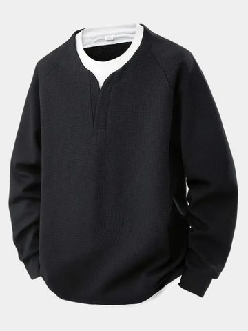 GÓRSKI KRAKÓW™ | SWETER Z DŁUGIM RĘKAWEM O EFEKCIE WARSTWOWYM