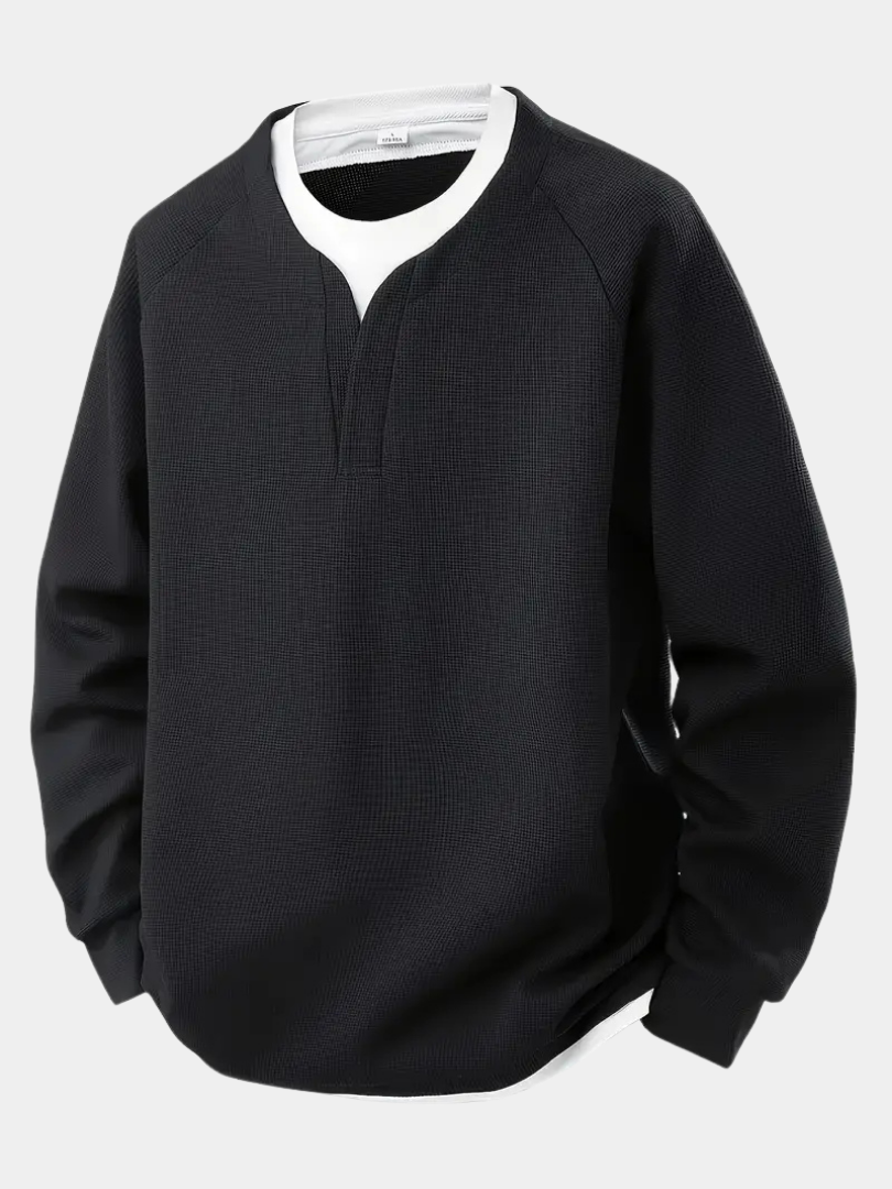 GÓRSKI KRAKÓW™ | SWETER Z DŁUGIM RĘKAWEM O EFEKCIE WARSTWOWYM