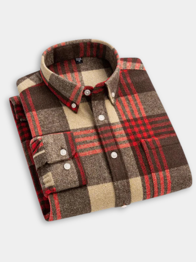 GÓRSKI KRAKÓW™ | LUKSUSOWA KOSZULA Z FLANELOWEJ BAWEŁNY