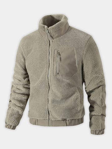 GÓRSKI KRAKÓW™ | ELEGANCKA KURTKA POLAROWA Z WYSOKIM KOŁNIERZEM