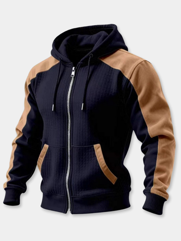 GÓRSKI KRAKÓW™ | KURTKA Z KAPTUREM NA ZAMEK O TEKSTUROWANEJ, WYRAŹNEJ LINI