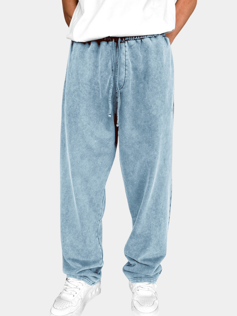 DUCHÊNE BORDEAUX | PANTALON DÉLAVÉ À CORDON