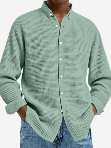 GÓRSKI KRAKÓW™ | ELEGANCKA KOSZULA Z TEKSTURĄ I DOPRACOWANYM KROJEM