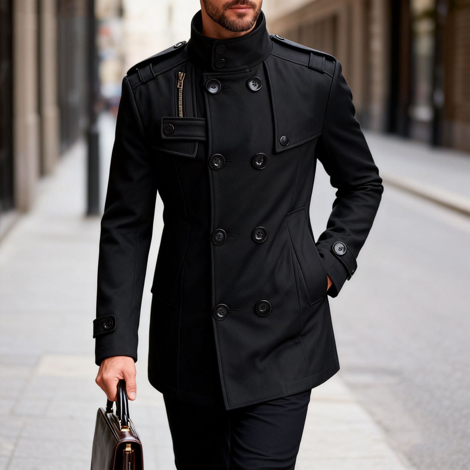 GÓRSKI KRAKÓW™ | MĘSKI PŁASZCZ O SPOKOJNEJ FORMIE I PEWNEJ KONSTRUKCJI