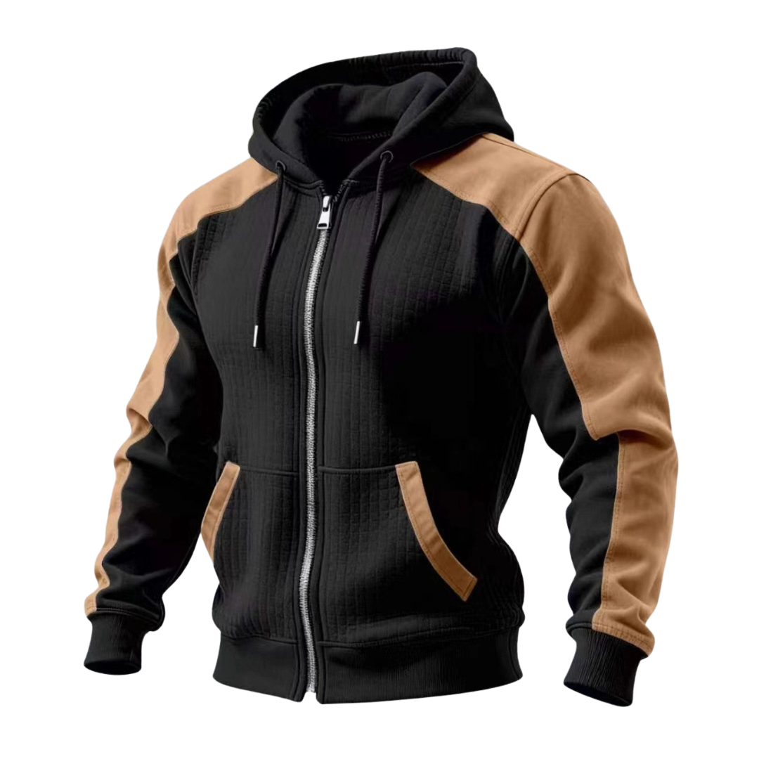 GÓRSKI KRAKÓW™ | KURTKA Z KAPTUREM NA ZAMEK O TEKSTUROWANEJ, WYRAŹNEJ LINI